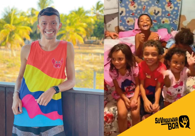 Ajude o influencer Diego Tripinha a fazer uma festa de Natal para crianças da periferia de Fortaleza