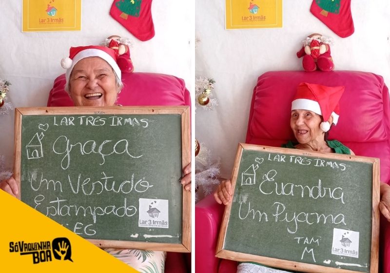 Vamos fazer o Natal mais feliz dos 50 idosos do Lar Três Irmãs em Fortaleza
