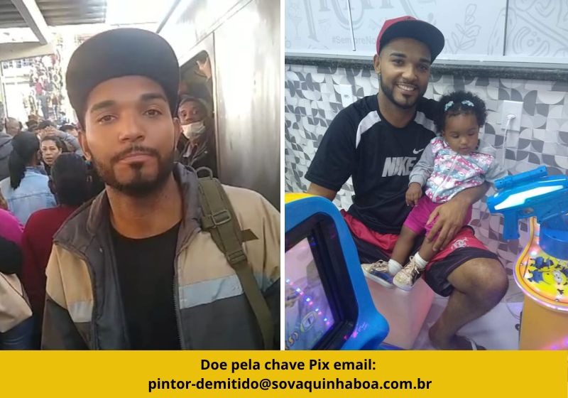 Pintor é demitido no 1º dia de trabalho após trem atrasar no Rio e tem 3 filhos para sustentar. Vamos ajudá-lo!