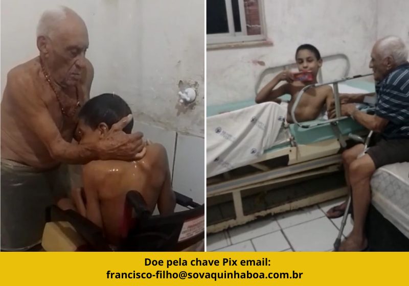 Abandonado pela esposa, Seu Francisco de 91 anos vive para cuidar do filho com deficiência e pede ajuda